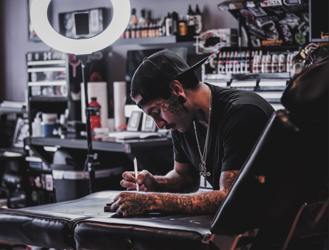 Joe, tattoo artist at Central PA Tattoo Co.